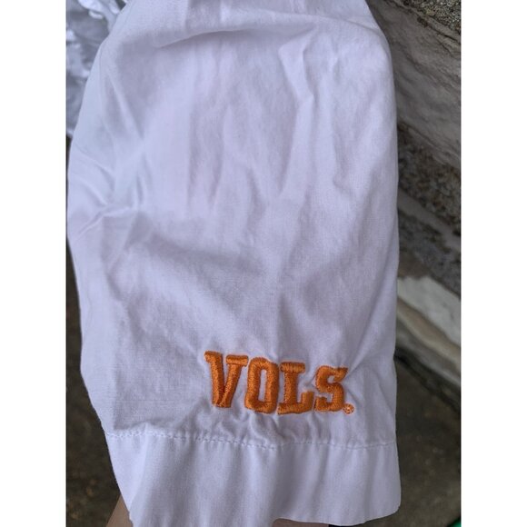Tennessee Volunteers Shirt Mens Small White Logo Vented Columbia Button Up PFG* - Picture 5 of 7